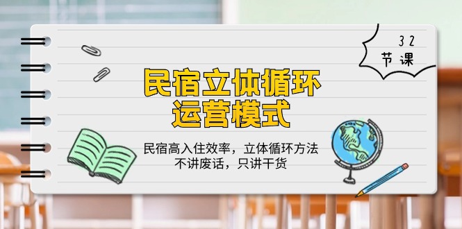 民宿 立体循环运营模式：民宿高入住效率，立体循环方法，只讲干货（32节）插图